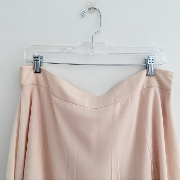 Banana Republic Layered Chiffon Pink Midi Skirt - Picture 2 of 6